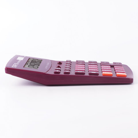 Калькулятор настольный Staff STF-888-12-WR (12-разрядный) бордовый (250454)