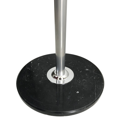 Вешалка-стойка напольная Brabix CR-855 на мраморном диске, металл серебристый, 4+3 крючка (606434)