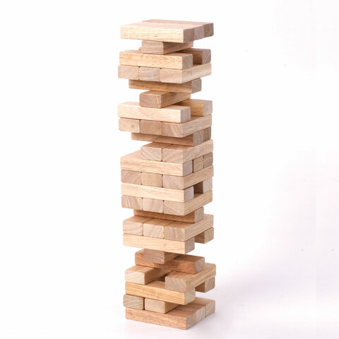 Игра настольная Золотая Сказка &quot;Башня&quot;, 48 деревянных блоков, 2 уп. (662294)