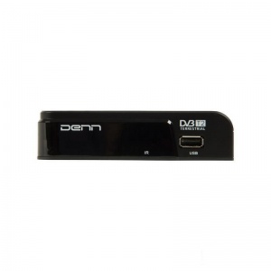 Ресивер DVB-T2 Denn DDT120, черный