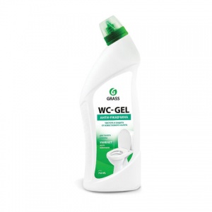Промышленная химия Grass WC-Gel, 750мл, кислотное средство для уборки санитарных помещений, гель (219175), 12шт.