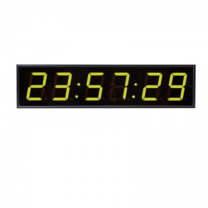 Часы настенные электронные Импульс 410-EURO-HMS-G, цвет свечения зеленый, 650x160x75мм
