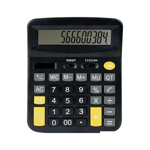 Калькулятор настольный inФОРМАТ KN11-12 (12-разрядный) бухгалтерский, черный