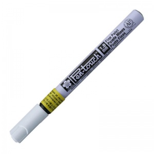 Маркер промышленный Sakura Pen-Touch (1мм, желтый) алюминий, 12шт.
