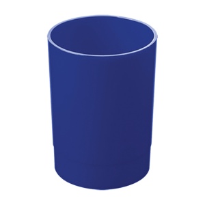 Подставка для пишущих принадлежностей Стамм "Лидер", круглая, пластик синий, 12шт. (ПС-30504)