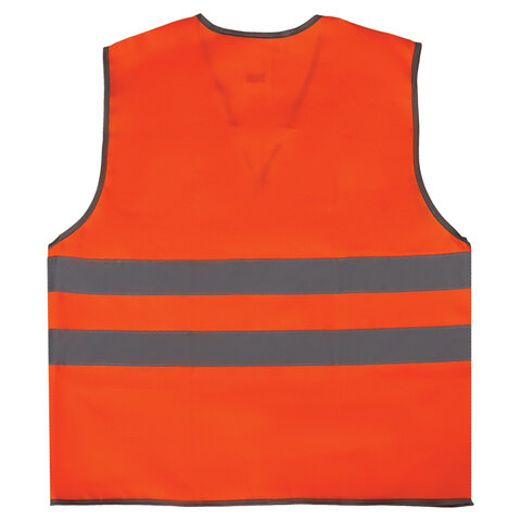 Спец.одежда Жилет сигнальный Грандмастер, 2 светоотражающие полосы, оранжевый (размер XXL, рост 56-58), плотный