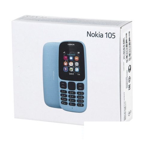 Мобильный телефон Nokia 105 DS, TA-1034, 2 SIM, 1,8&quot;, черный (A00028315)