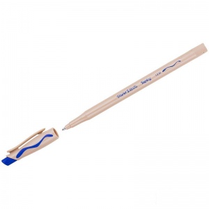 Ручка шариковая стираемая Paper Mate Replay Medium (1мм, синяя, бежевый корпус) 1шт. (S0300762)