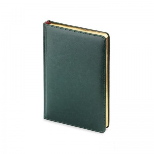 Ежедневник недатированный А5 Альт Sidney Nebraska (136 листов) обложка кожзам, зеленый, 12шт.