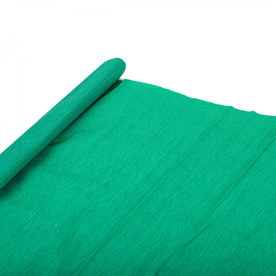 Бумага цветная крепированная Brauberg, 50x250см, зеленая, 32 г/кв.м, в рулоне, 10 листов (112531)