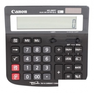 Калькулятор настольный Canon WS-260TC (16-разрядный) черный (WS-260TC)
