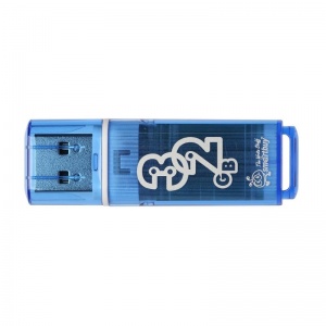Флэш-диск USB 32Gb SmartBuy Glossy, синий (SB32GBGS-B)