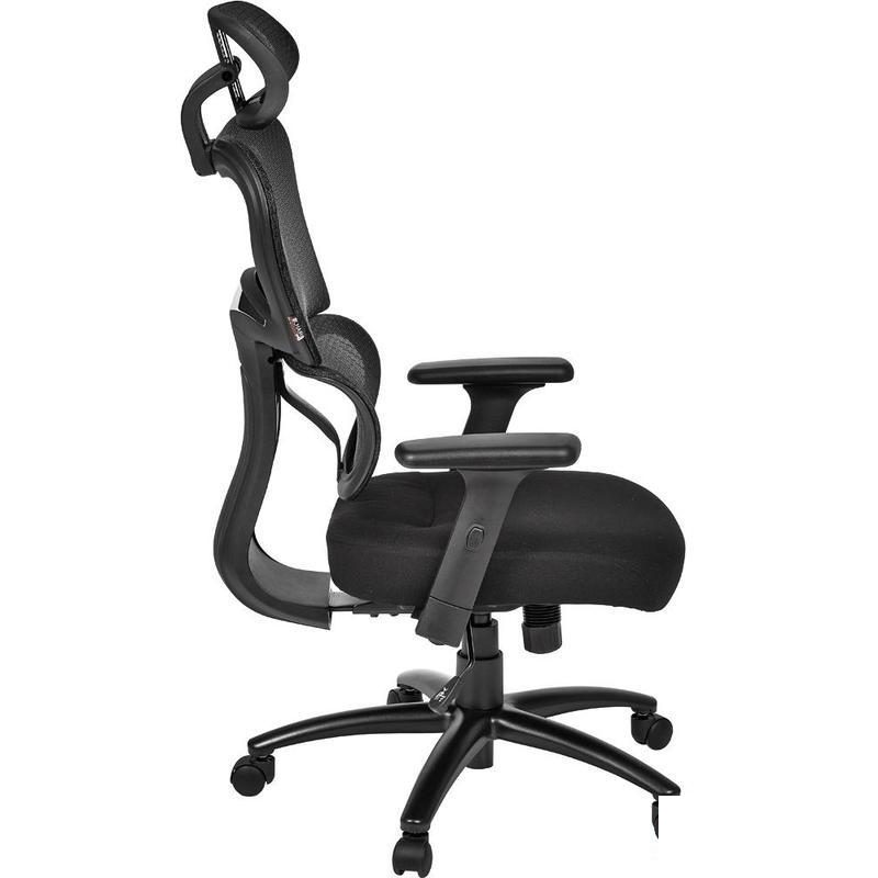 Кресло руководителя Easy Chair 647 TTW, ткань/сетка черная, пластик