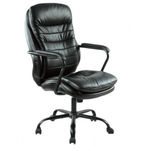 Кресло руководителя Easy Chair 559 TPU, кожзам черный, металл