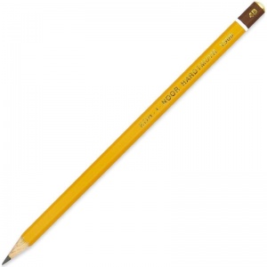 Карандаш чернографитный (простой) Koh-I-Noor 1500 (4В, корпус желтый, без ластика, заточенный) 1шт. (150004B01170RU)