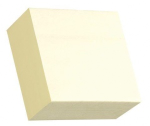 Стикеры (самоклеящийся блок) Hopax Stick'n, 76x76мм, желтый пастель, 12 блоков по 400 листов (21072)