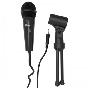 Микрофон Ritmix RDM-120, черный