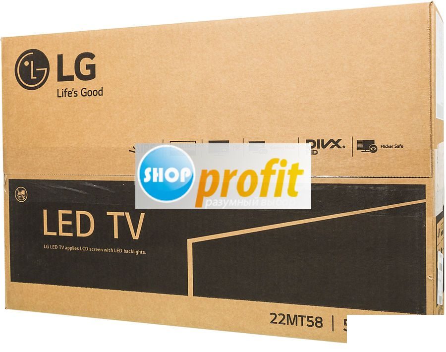 LED телевизор 22&quot; LG 22MT58VF-PZ, Full HD (1080p), черный (22MT58VF-PZ)