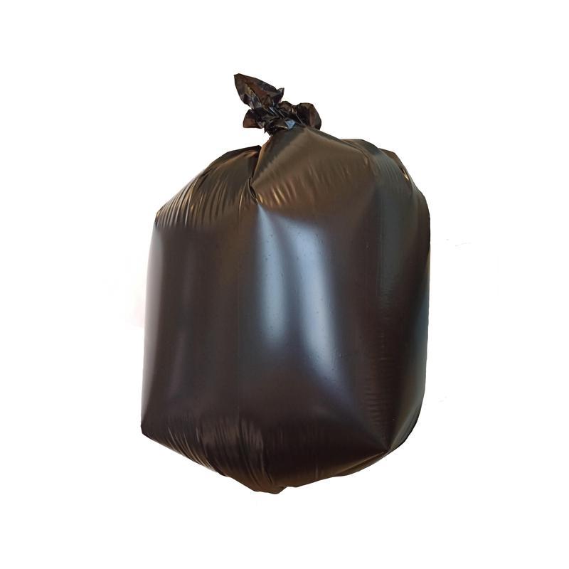Пакеты для мусора 30л, Luscan (50х70см, 25мкм, черные) ПВД, 50шт. в рулоне