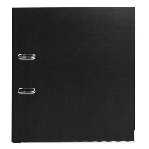 Папка с арочным механизмом Brauberg Eco (80мм, А4, картон) черная (221395), 20шт.