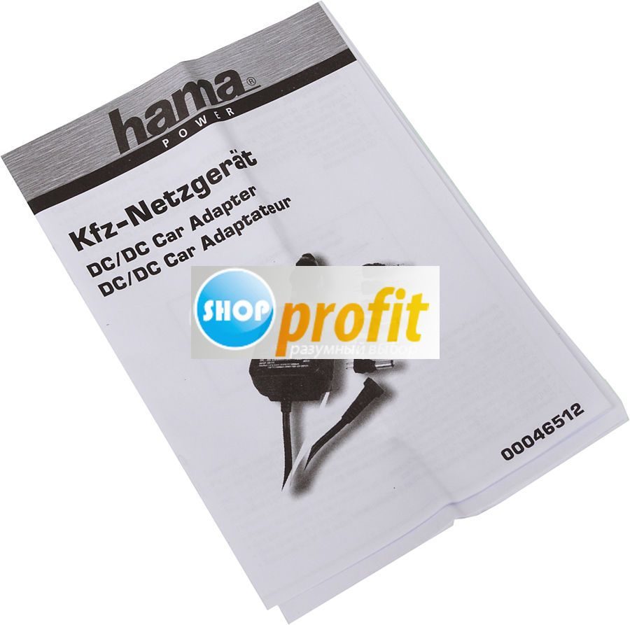 Адаптер питания Hama H-46512, черный (H-46512)