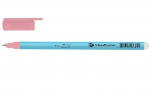 Ручка гелевая стираемая SchoolФОРМАТ Pastel Cuteness (0.7мм, синяя) 1шт.