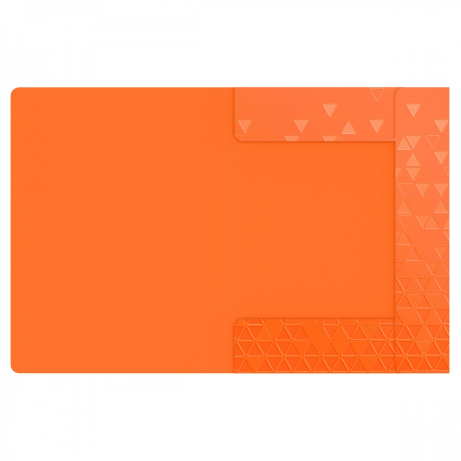 Папка на резинках пластиковая Berlingo Neon (А4, 600мкм, до 300 листов) оранжевый неон (FB4_A4394)