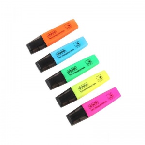 Набор маркеров-текстовыделителей Attache Colored (1-5мм, 5 цветов) 5шт., 24 уп.