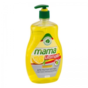 Средство для мытья посуды Mama Ultimate Лимон, 1л, концентрат (1525851)
