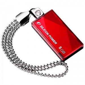 Флэш-диск USB 8Gb Silicon Power Touch 810, красный (SP008GbUF2810V1R)