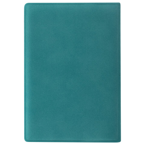 Обложка для паспорта Staff, мягкий полиуретан, тиснение &quot;Герб&quot;, голубая, 5шт. (237611)