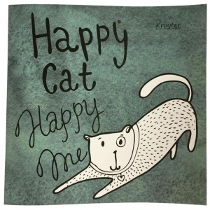 Альбом для рисования А4, 36л Kroyter Happy Cat (90 г/кв.м)