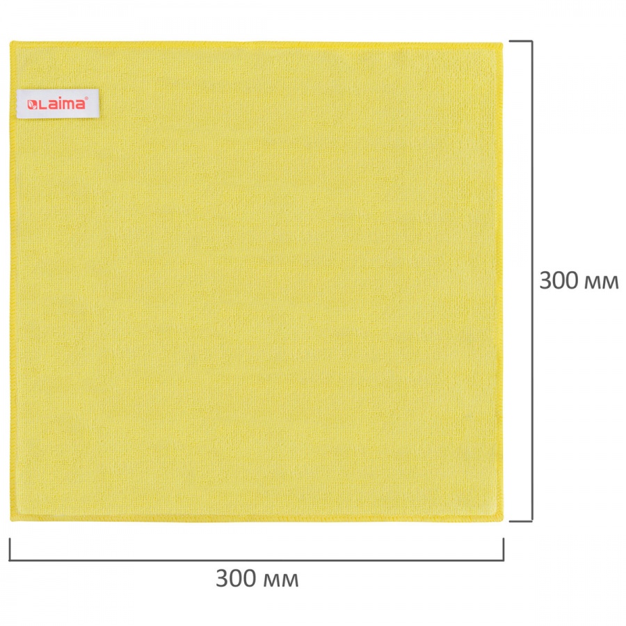 Салфетка хозяйственная Лайма ProColour 30 (30х30см) микрофибра, 4шт. (607792), 72 уп.