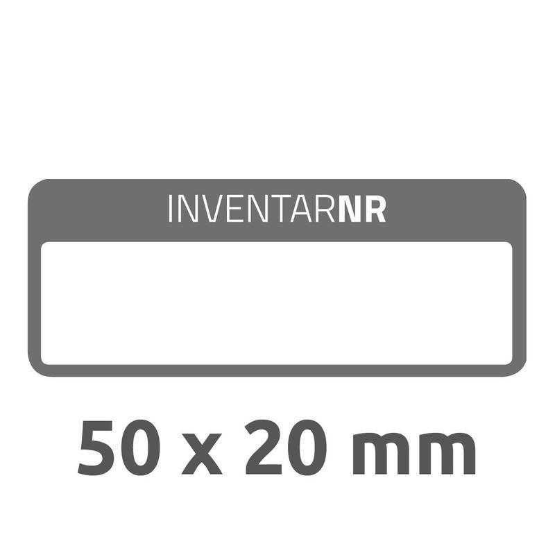 Этикетки самоклеящиеся Avery Zweckform NoPeel для инвентаризации (50х20мм, 5шт. на листе А4, 10 листов) белые с черной рамкой