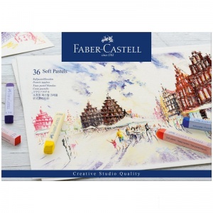 Пастель сухая 36 цветов Faber-Castell Soft pastels, картонная упаковка (128336)