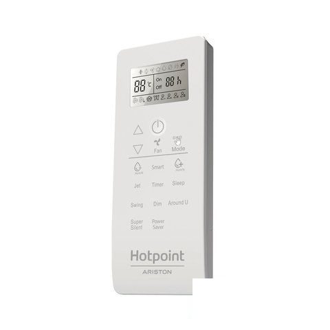 Сплит-система Hotpoint SPIW418HP, внешний и внутренний блок, белый