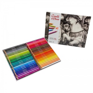 Набор пастельных карандашей Conte a Paris, 48 цветов, картон. коробка (2184)