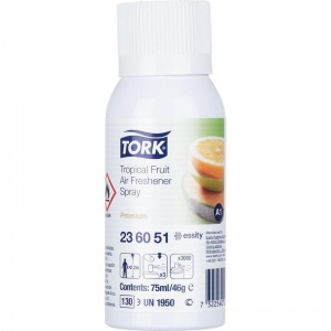 Сменный баллон для автоматического освежителя Tork A1 Premium, фруктовый, 75мл (236051)