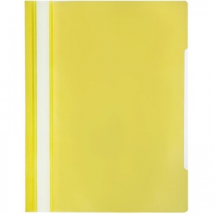 Папка-скоросшиватель Attache Элементари (А4, 150/180мкм, до 100л., пластик) желтый, 10шт.