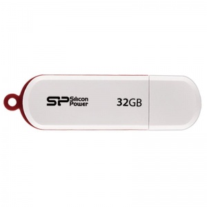 Флэш-диск USB 32Gb Silicon Power LuxMini 320, белый (SP032GbUF2320V1W)