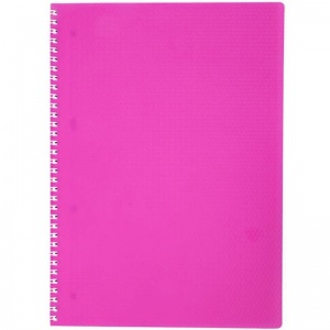 Бизнес-тетрадь А4 Hatber Diamond Neon, 80 листов, розовая, клетка, спираль (210х295мм), 4шт.