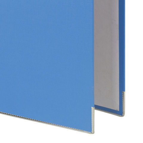 Папка с арочным механизмом Brauberg (80мм, А4, с уголком, картон/пвх) голубая (227197)