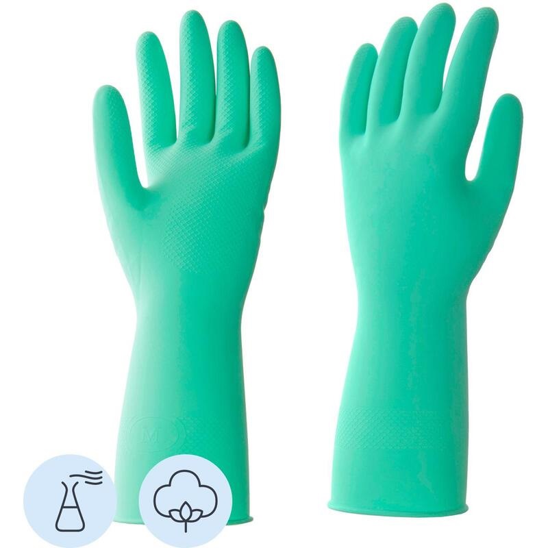 Перчатки защитные латексные Hq Profiline КЩС, сверхпрочные, зеленые, размер 10 (XL), 1 пара (73589)