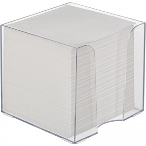 Блок-кубик для записей Attache, 90x90x90мм, белый, в боксе (плотность 65 г/кв.м)