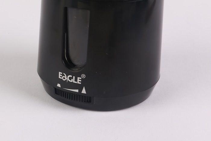 Точилка для карандашей электрическая Eagle, питание от батарейки/USB, черная, 12шт.