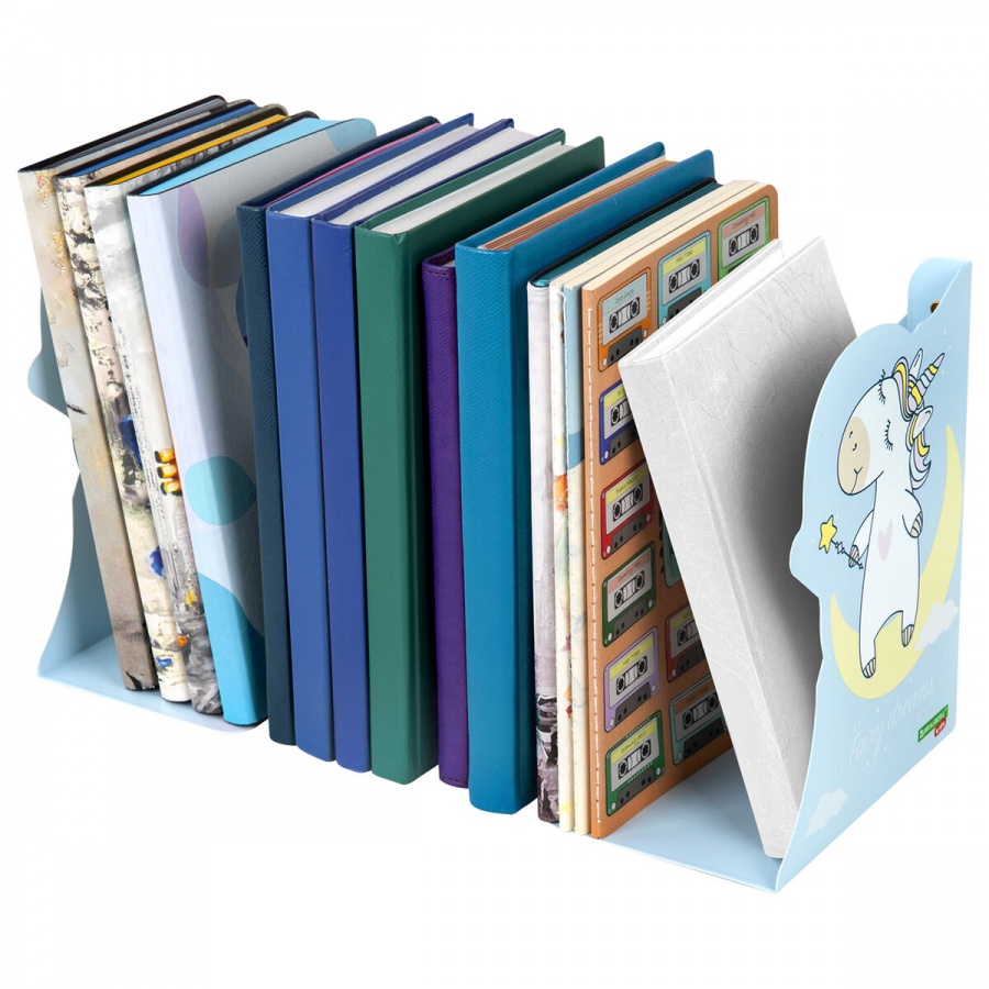 Подставка для книг Brauberg Kids Unicorn, фигурная раздвижная, металл (238069)