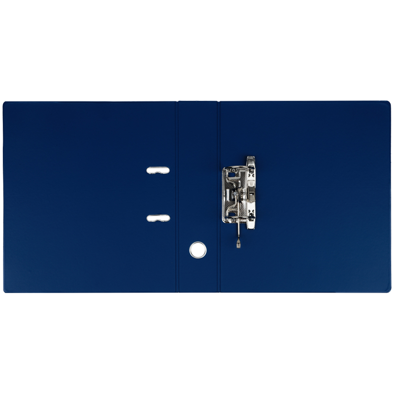 Папка с арочным механизмом OfficeSpace (А4, 70мм, картон/пвх) с карманом на корешке, синяя (340065), 20шт.