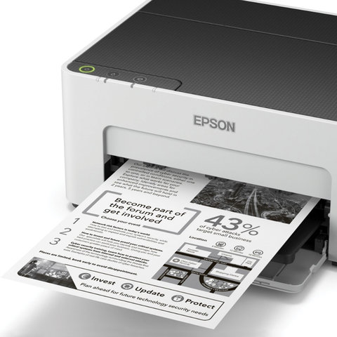 Принтер струйный Epson M1100, черный/серый (C11CG95405)