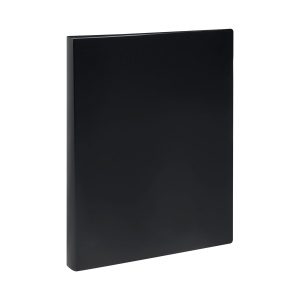Папка файловая 40 вкладышей Стамм (А4, пластик, 21мм, 500мкм) черная (ММ-32204)