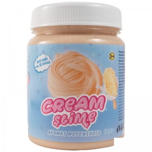 Слайм (лизун) Cream-Slime, кремовый, с ароматом мороженого, 250г (SF02-I)